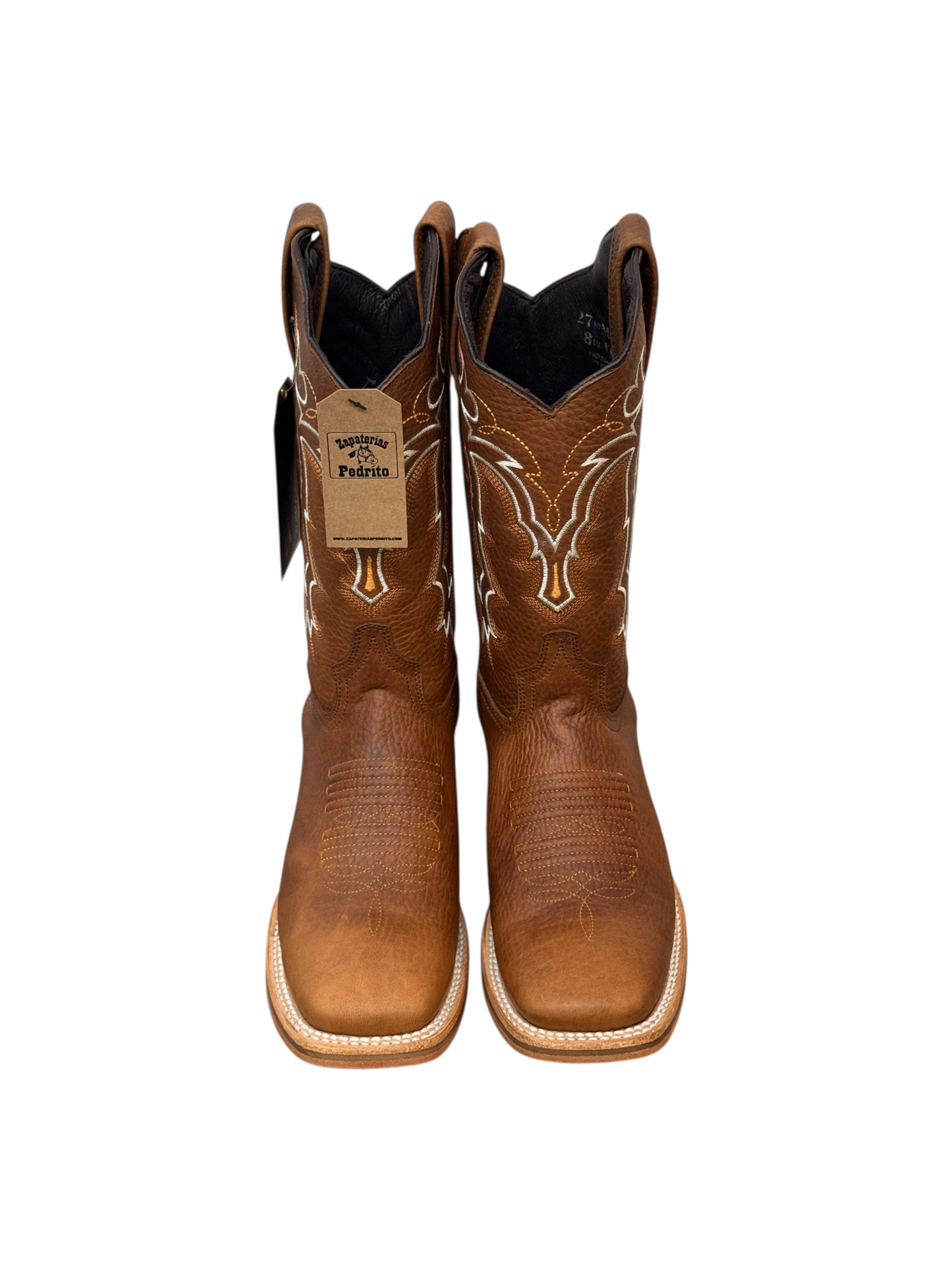 Indomables Honey Leather Wide Square Toe