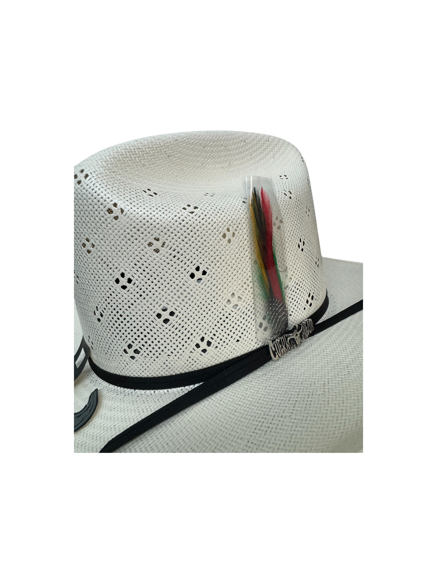 Cuernos Chuecos 100X Natural Full Flower Straw Hat
