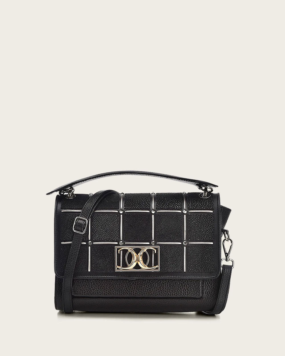 CUADRA Black Flap Stingray bag