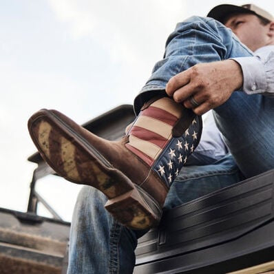 Durango® Rebel™ Patriotic Pull-On Western Flag Boot