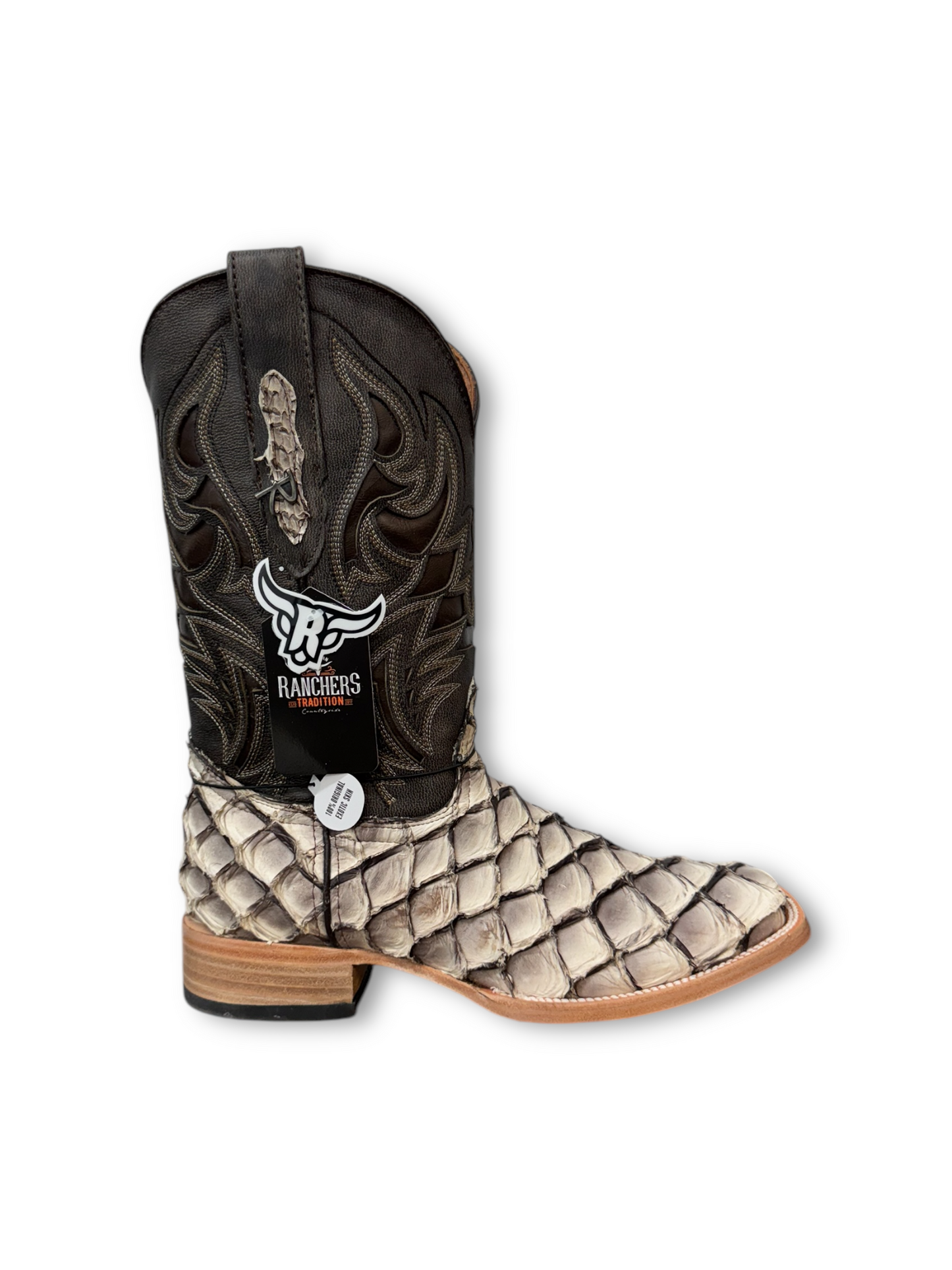 Ranchers Boot Co. Pirarucu Matte Safari Bicolor