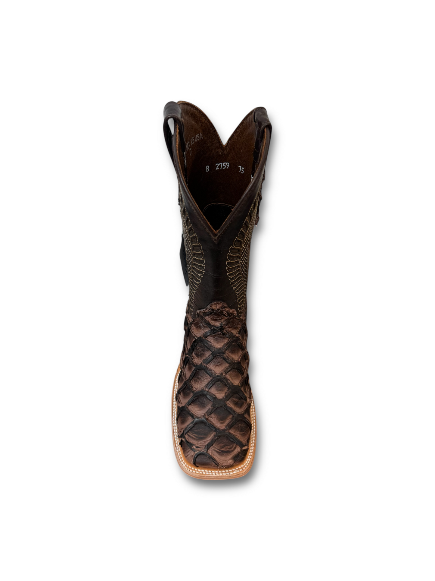 Ranchers Boot Co. Pirarucu Mustang Brown DGD