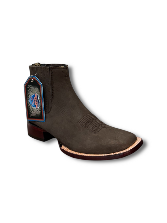Wild West Boots Dark Tobacco Nobuck Short Boot