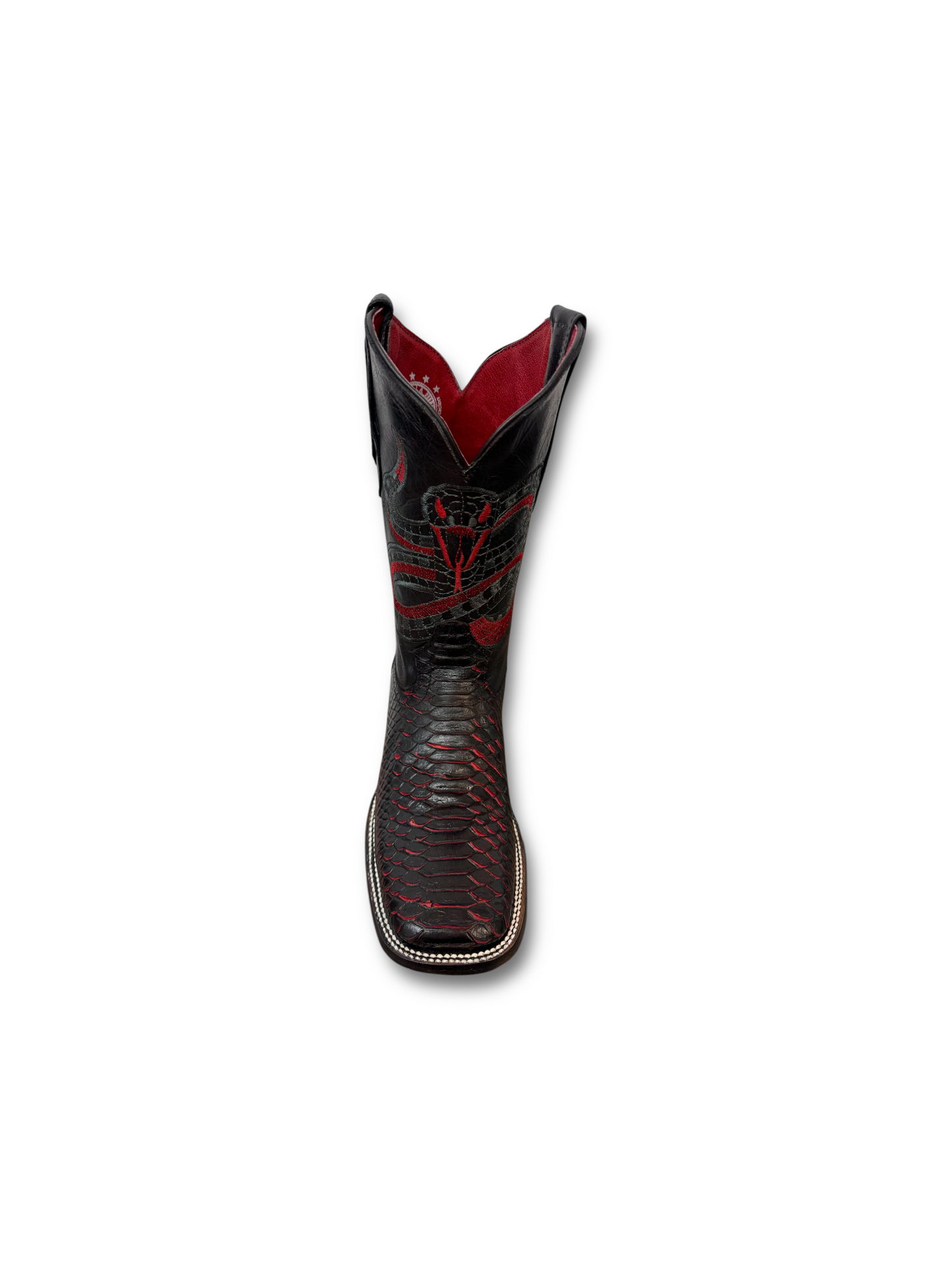 Joe Boots Vioer Pyhton Black/Red Lava