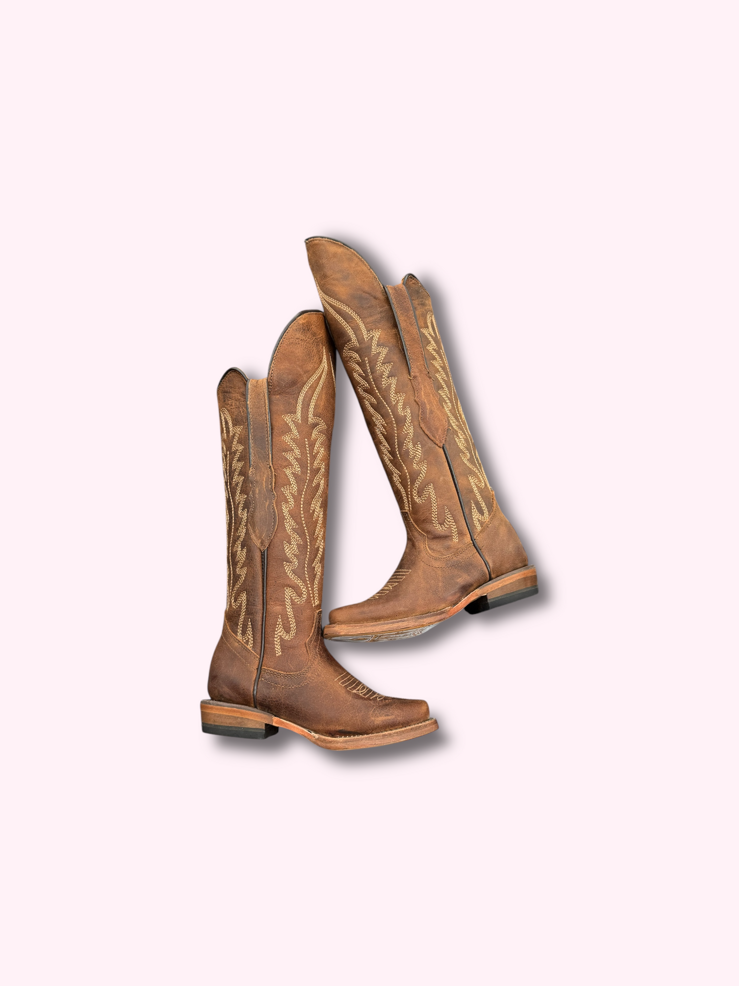 Tanner Mark Boots “Kacey” Little Girls Brown Knee High Boots