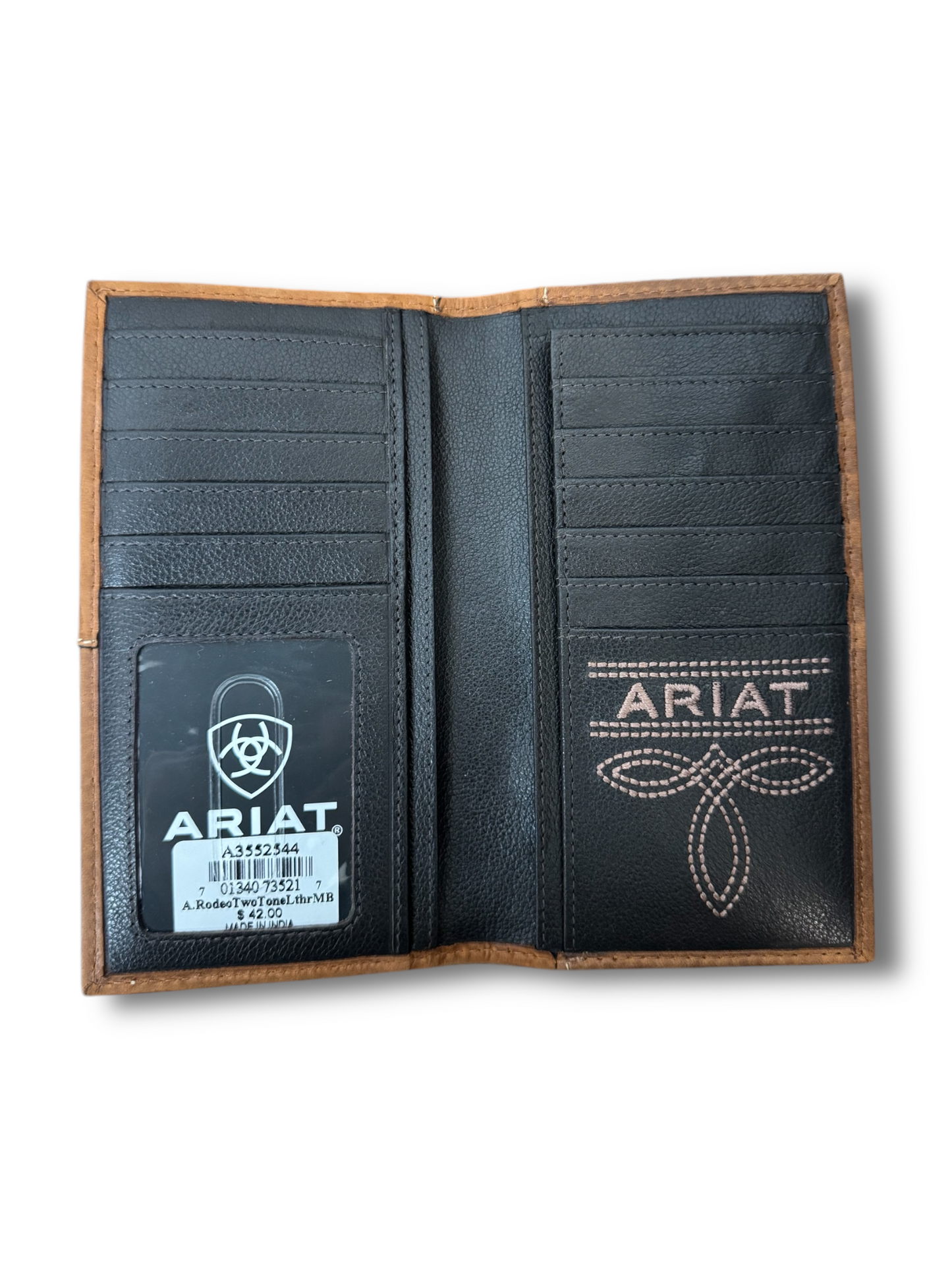 Ariat Brown Overlay Rodeo Wallet A3552544