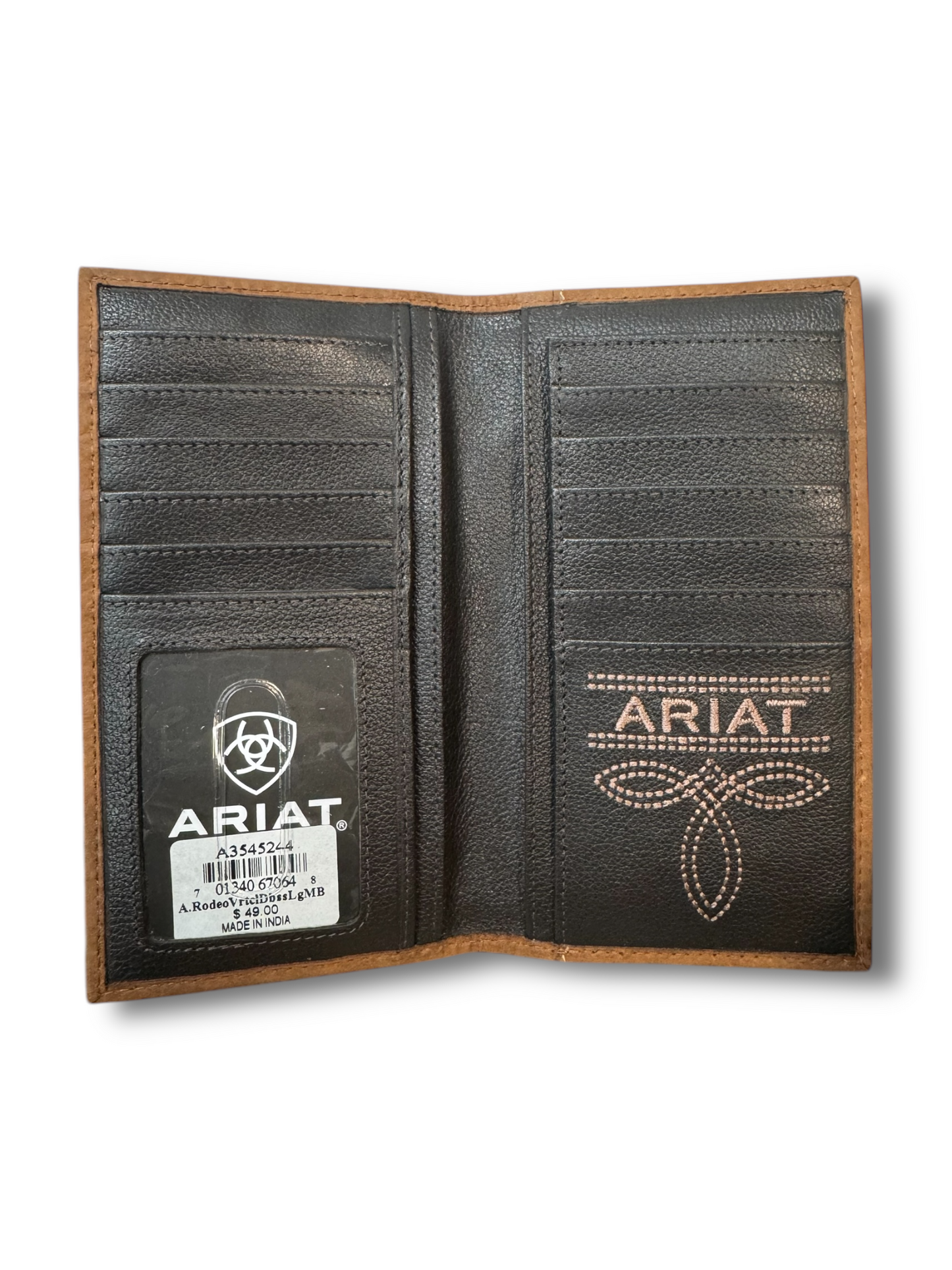 Ariat Oiled Saddle Brown Rodeo Wallet A3545244