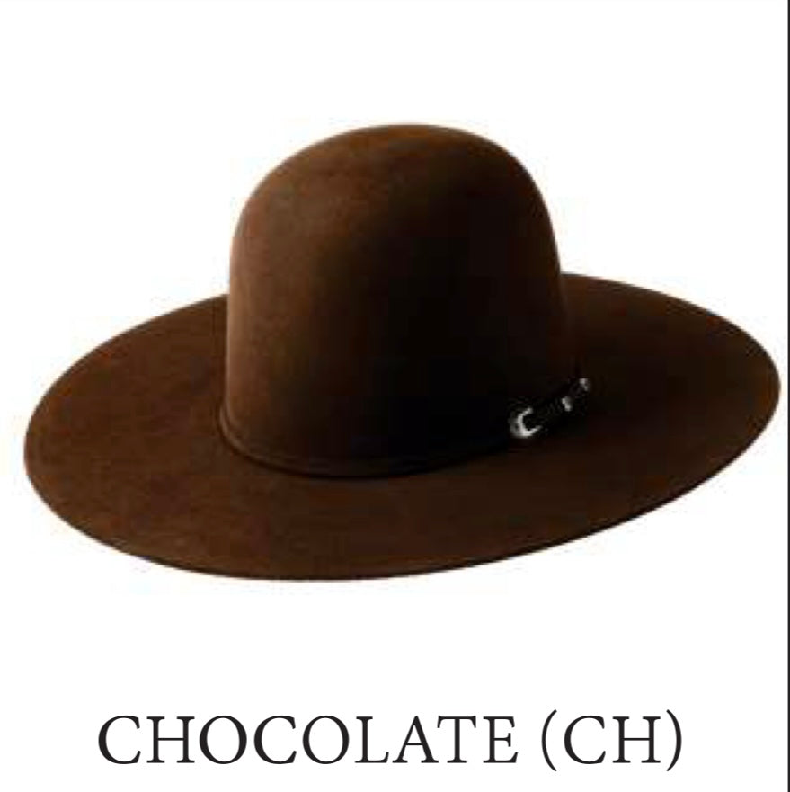 Serratelli Hat Co 6X Chocolate Open
