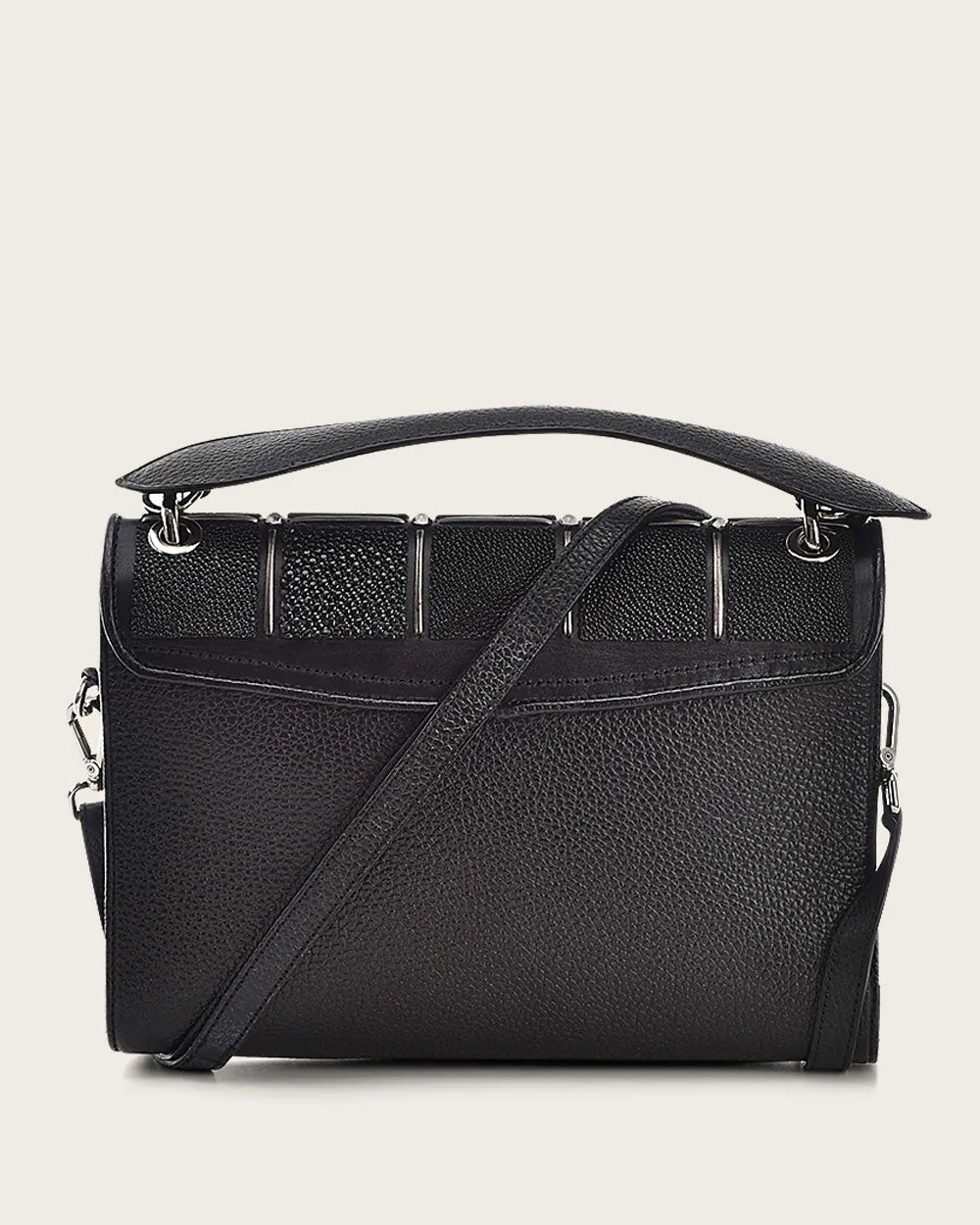 CUADRA Black Flap Stingray bag