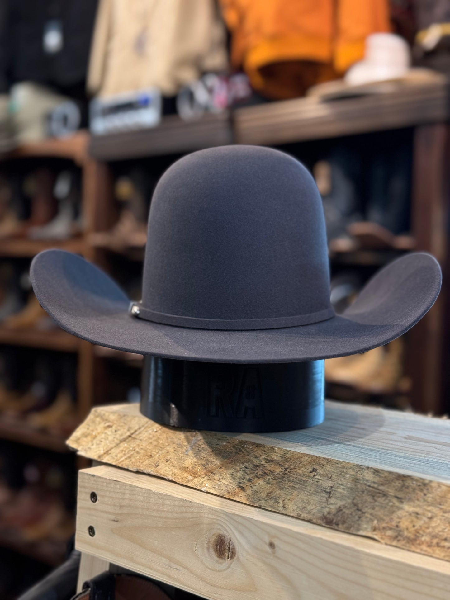 Serratelli Hat Co 6X Granite Open