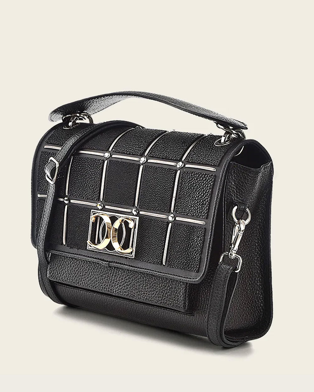 CUADRA Black Flap Stingray bag