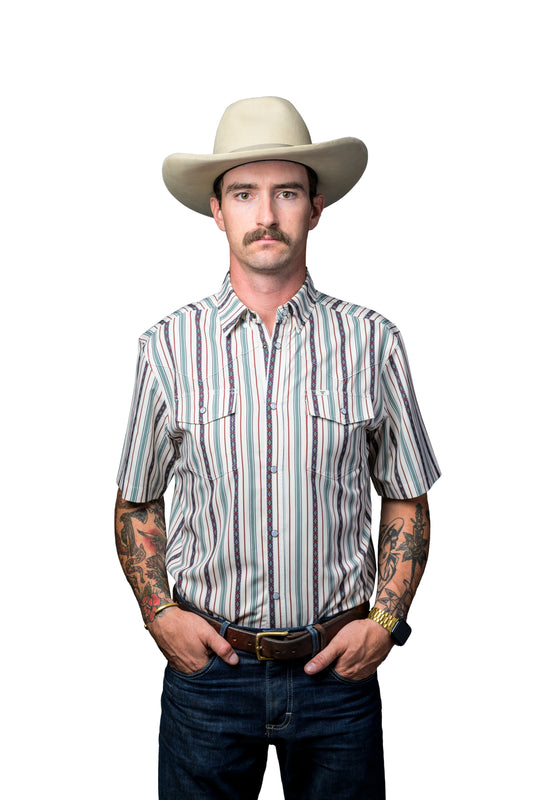 Ferrell - THE ED SHORT SLEEVE SNAP SHIRT GREEN