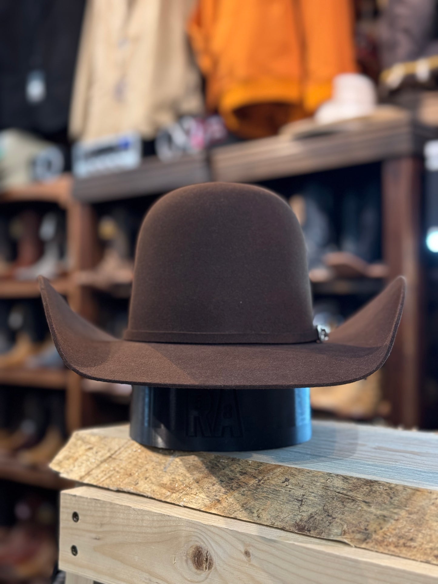 Serratelli Hat Co 6X Chocolate Open
