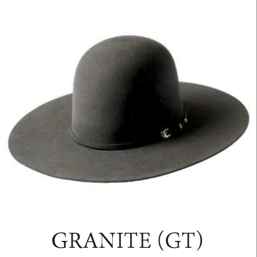 Serratelli Hat Co 6X Granite Open