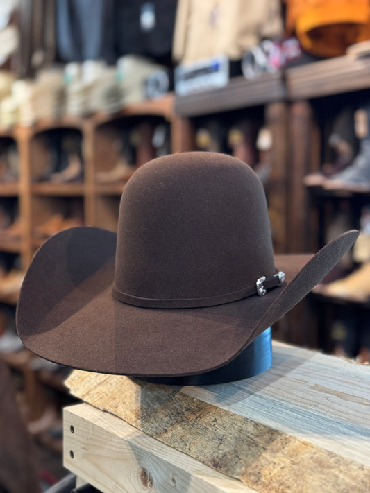Serratelli Hat Co 6X Chocolate Open