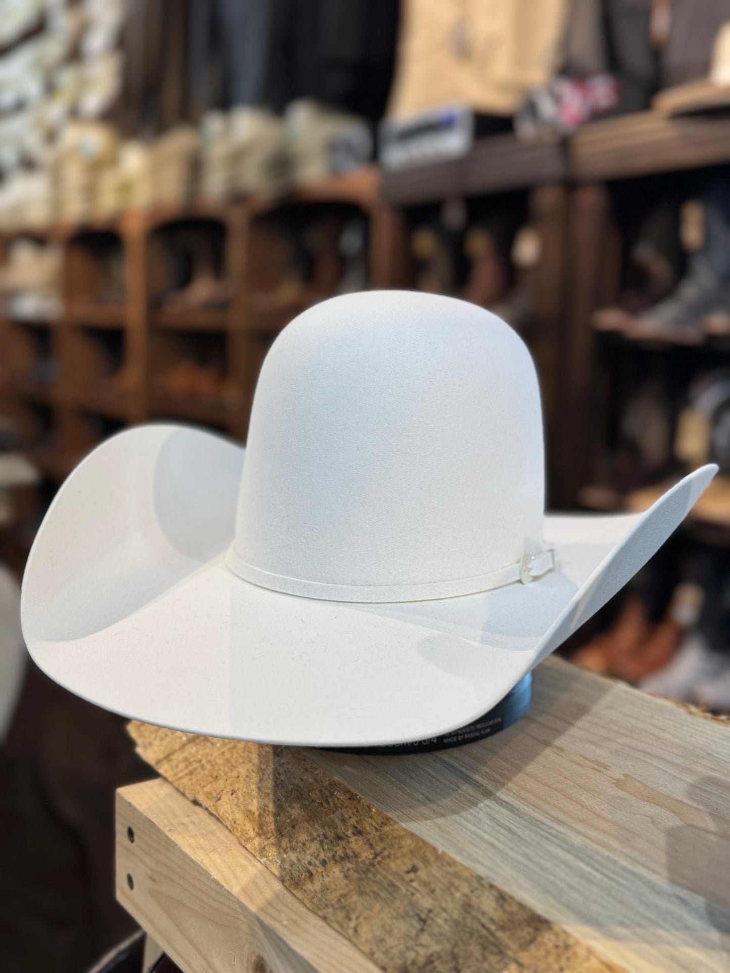 Serratelli Hat Co 6X White Open
