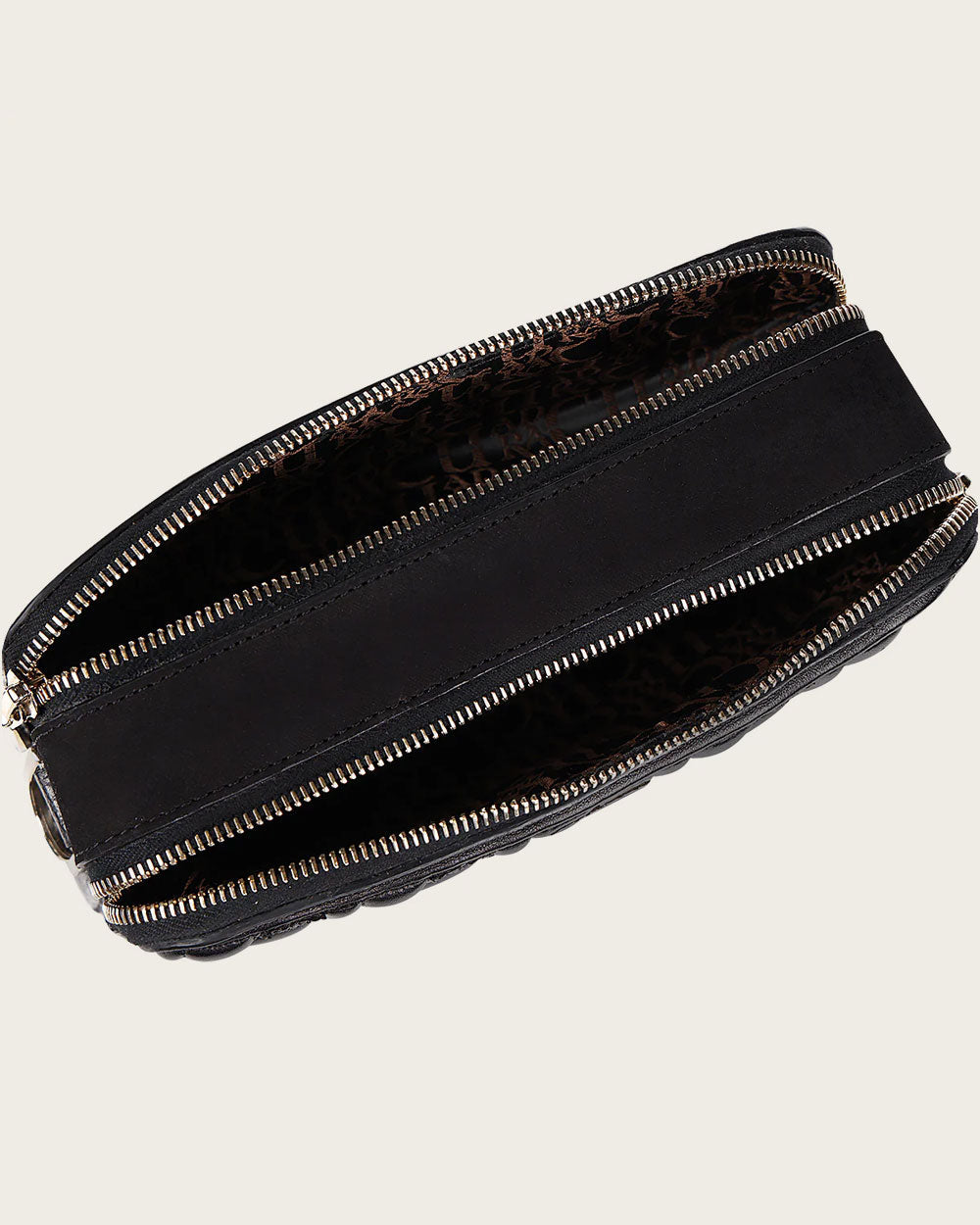 CUADRA Black Stingray With Crystals Crossbody Bag