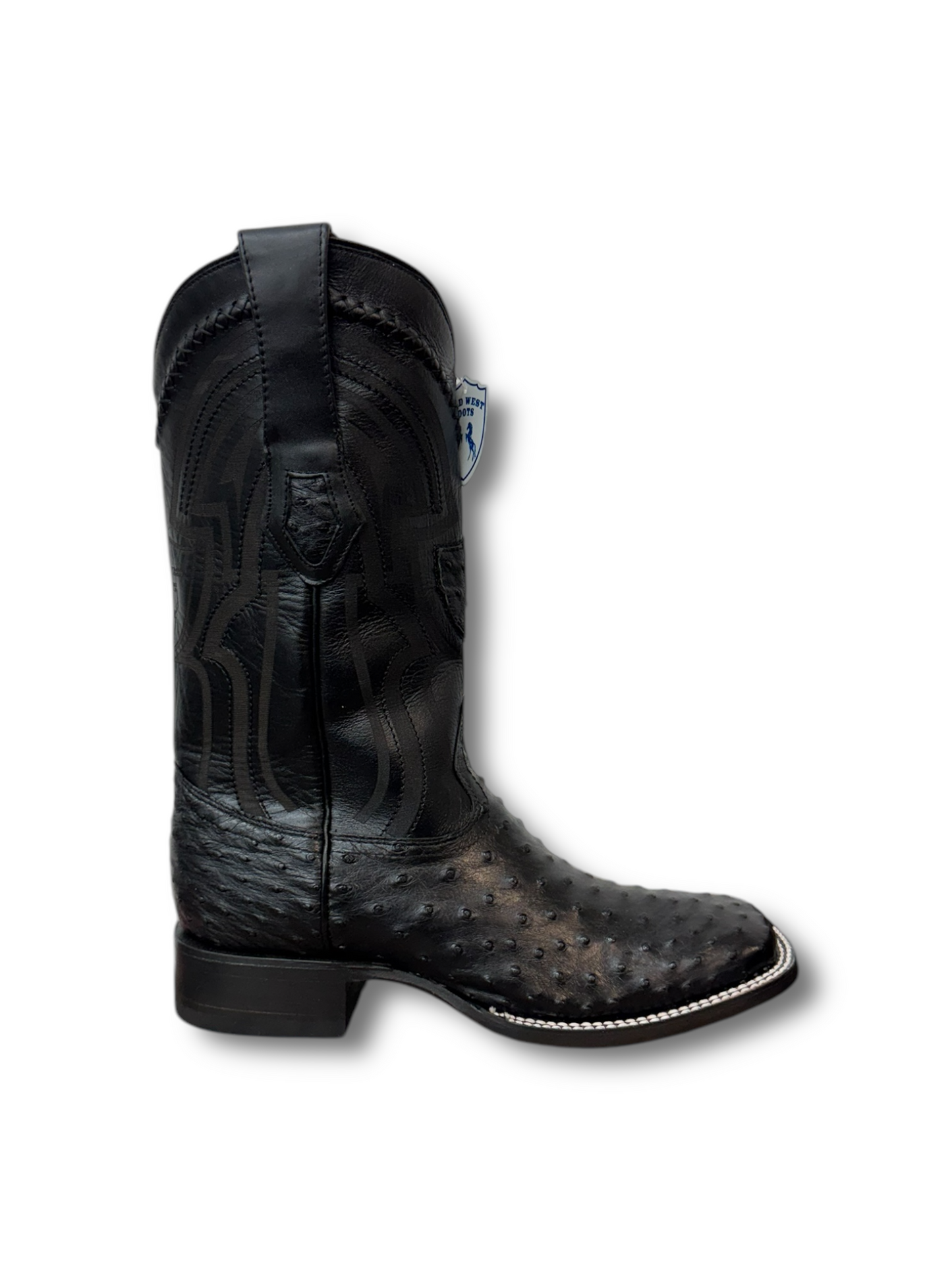 Wild West Boots Black Ostrich 2824L0305