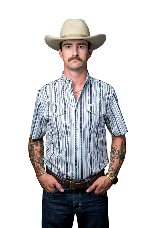Ferrell - THE ED SHORT SLEEVE SNAP SHIRT Black
