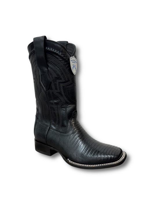 Wild West Boots Black Teju Lizard 2824L0705