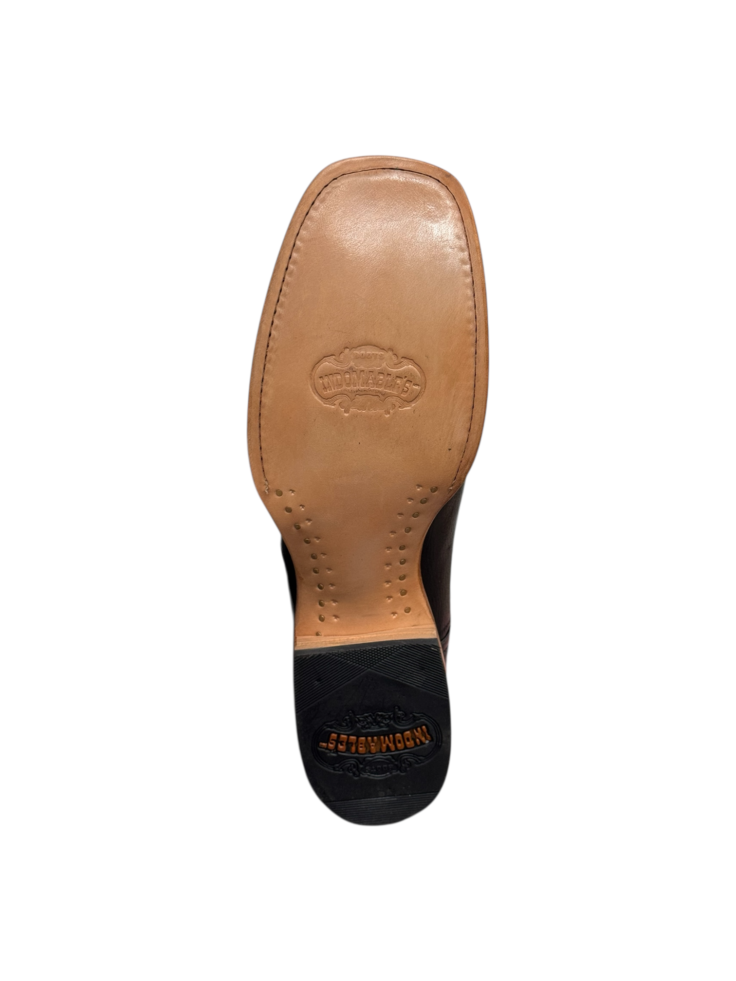 Indomables Black Leather Wide Square Toe Indomables Black Leather Wide Square Toe