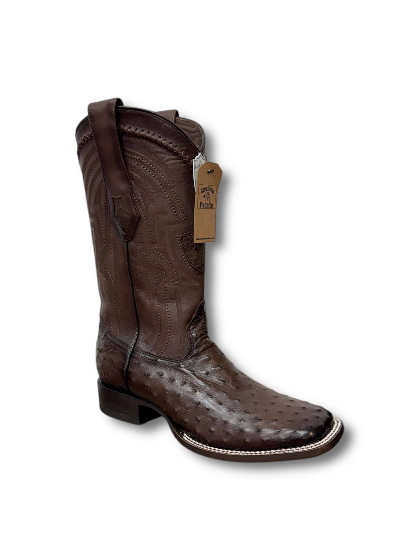 Wild West Boots Faded Brown Ostrich 2824L0316