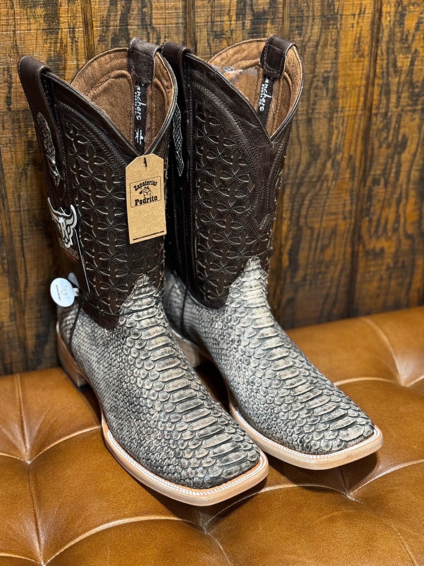 Ranchers Boot Co. Rustic Brown Python