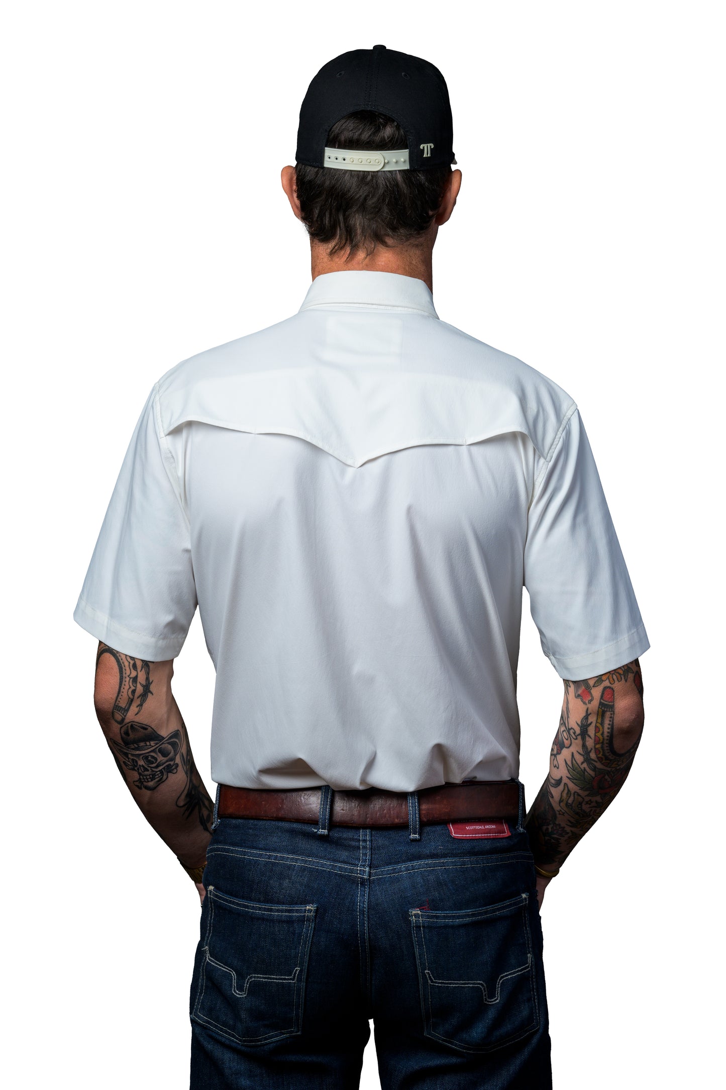 Ferrell - Core Men’s White Short Sleeve Snap Shirt