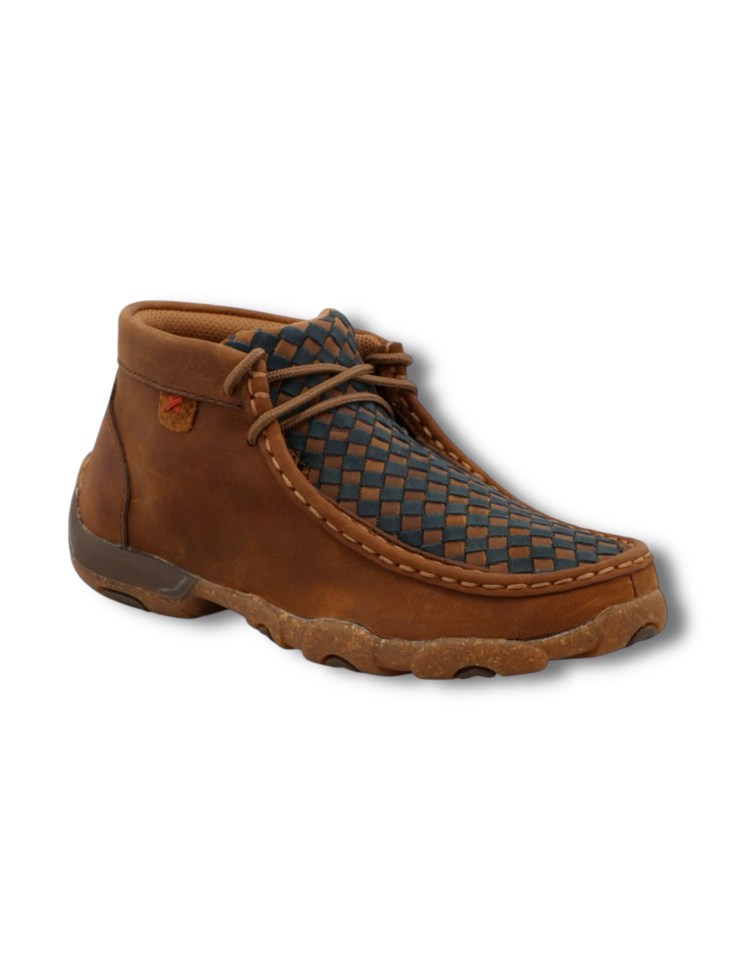 Kids Brown/Blue Chukka Driving Moc