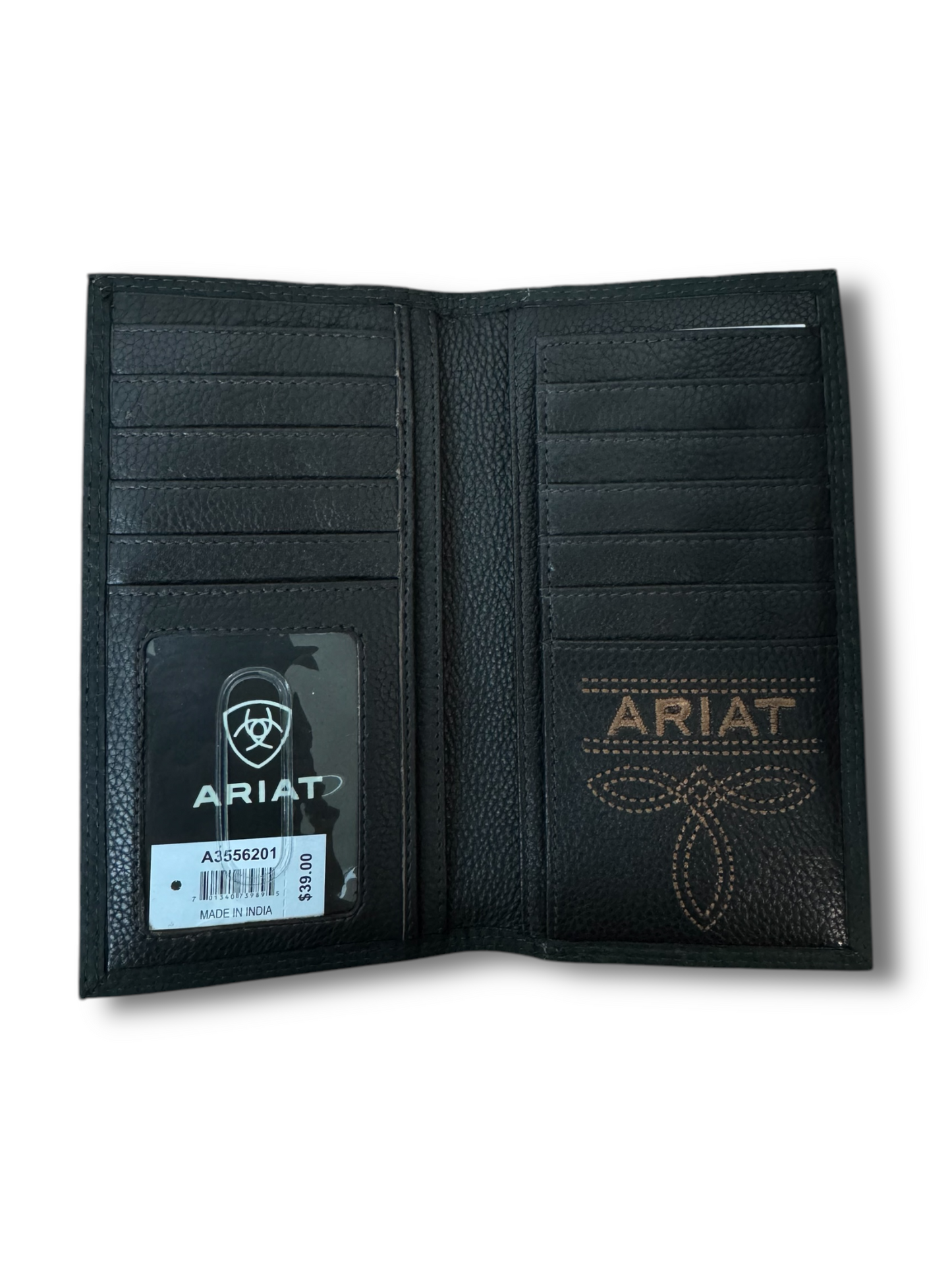 Ariat Black Bull Shoulder Rodeo Wallet A3556201