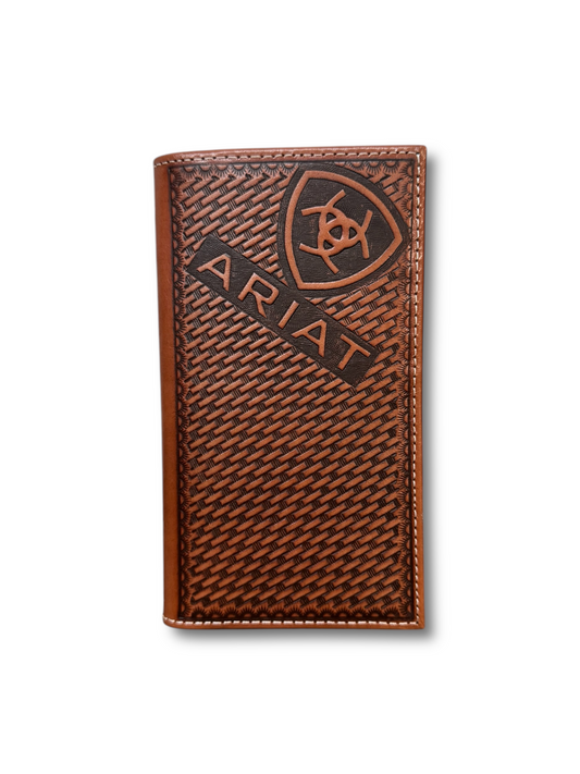 Ariat Woven Cognac Rodeo Wallet A3556802