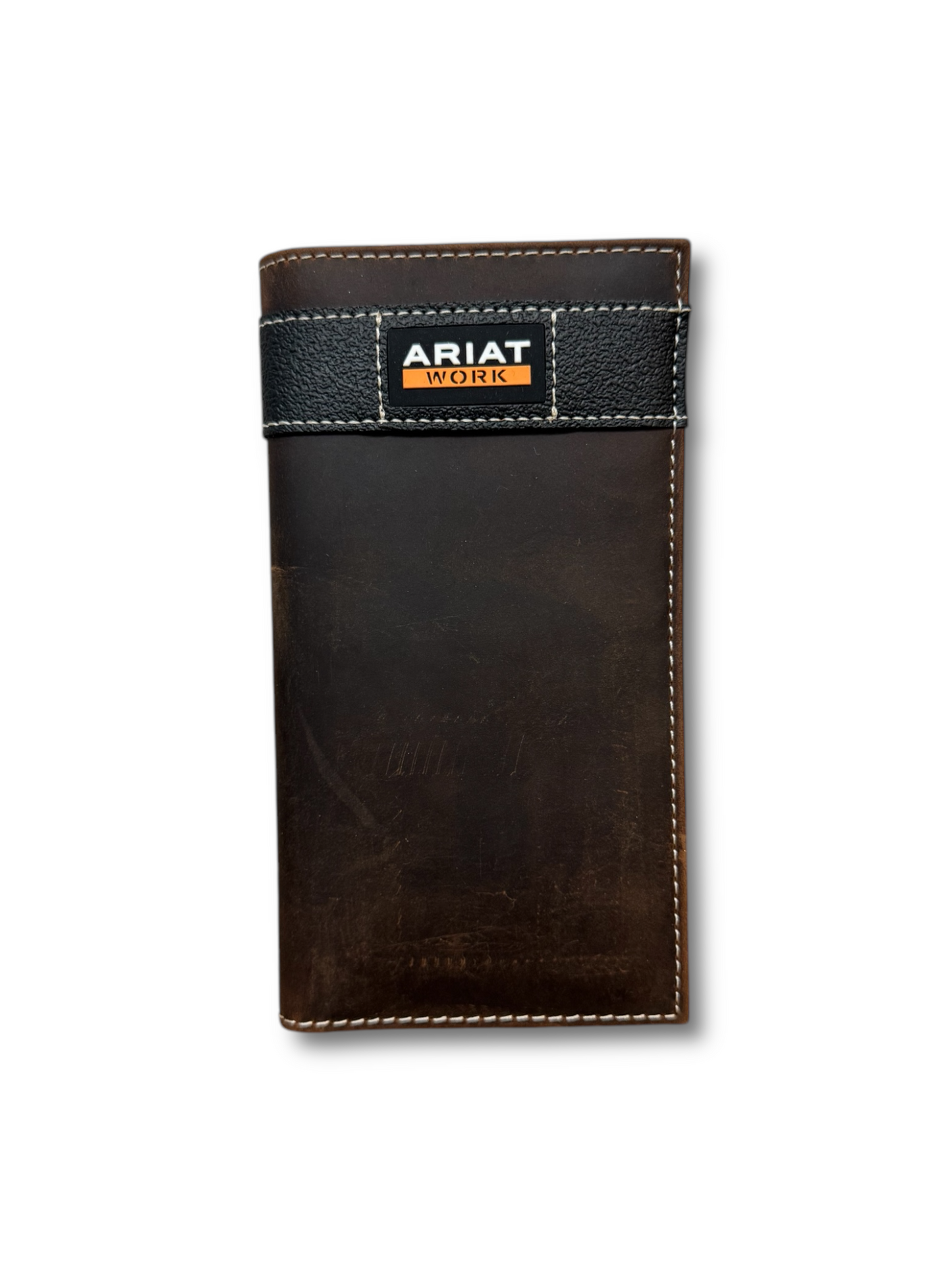 Ariat Work Oiled Saddle Brown w/Black Rodeo Wallet A3400102