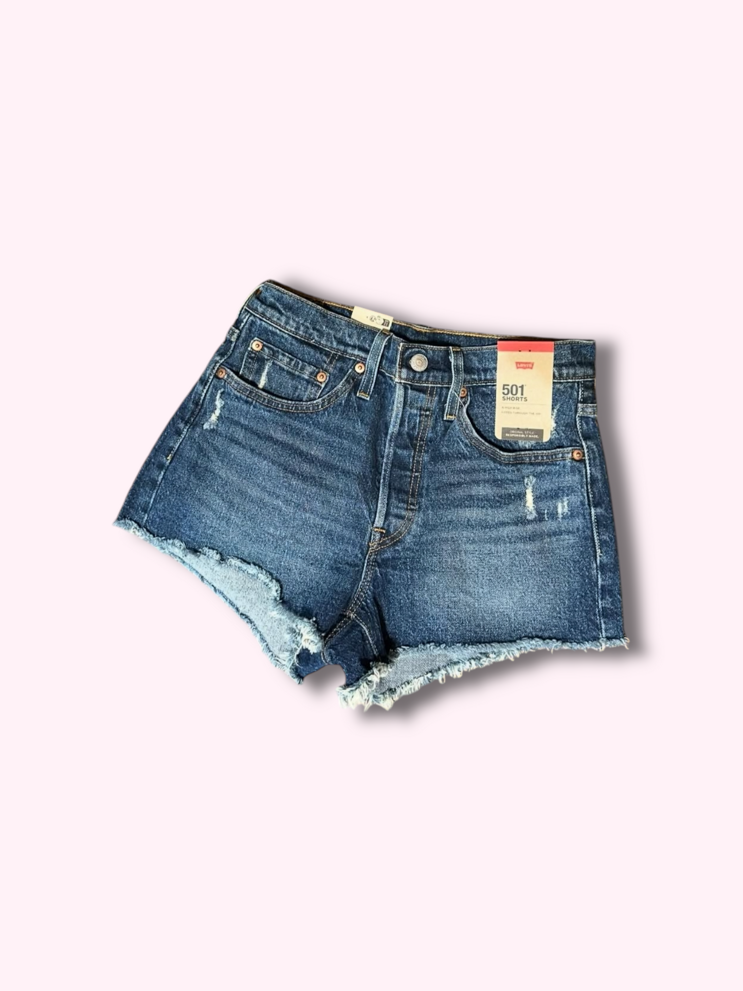 Levi’s 501 High Rise Denim Shorts