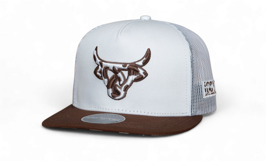 Lost Calf White/Brown Cowhide