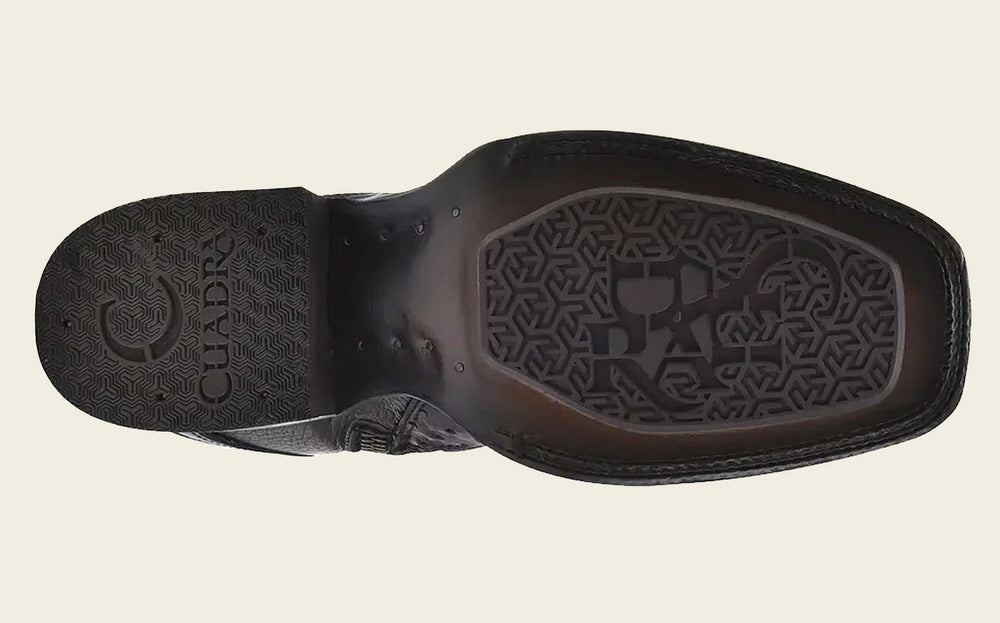 CUADRA Botin Luxury Ostrich Ankle Dress Boot CU821