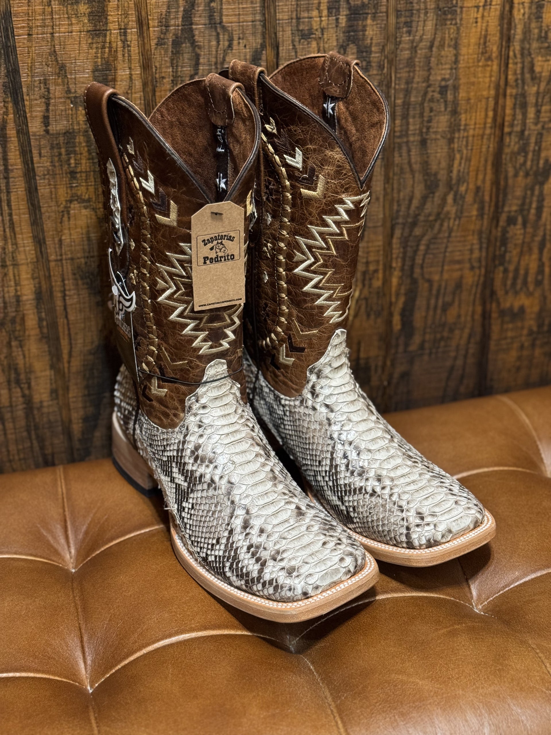 Ranchers Boot Co. Natural Python – Zapaterias Pedrito